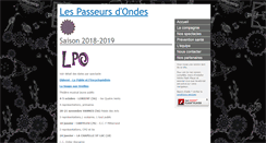 Desktop Screenshot of lespasseursdondes.com