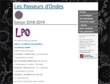 Tablet Screenshot of lespasseursdondes.com